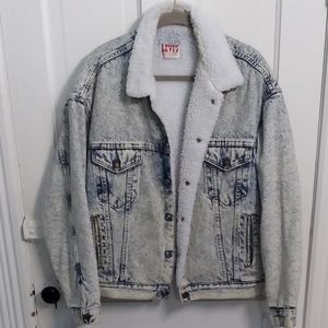 Vintage 80s Levis Acid Wash Jean Jacket